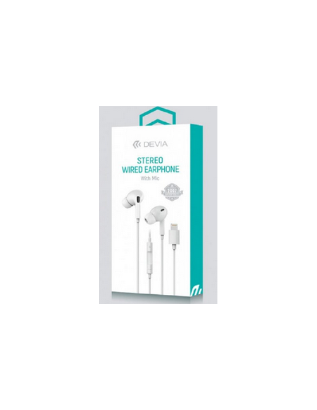 DEVIA AURICULAR CON MICRO LIGHTNING+BT SILICONA
