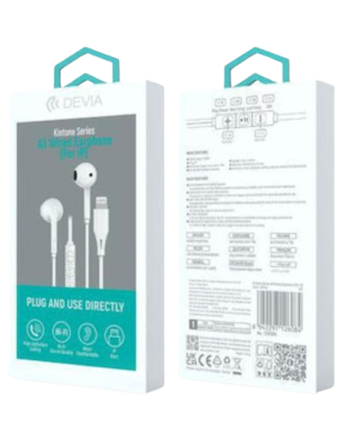 DEVIA AURICULAR KINTONE A3 LIGHTNING BLANCO