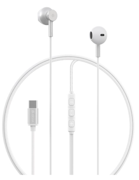 DEVIA AURICULAR SMART METAL M2 TIPO C PLATA