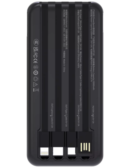 DEVIA BATERIA AUXILIAR KINTONE 4 EN 1 10000mAh NEGRO