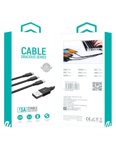 DEVIA CABLE GRACIOUS 3 en 1