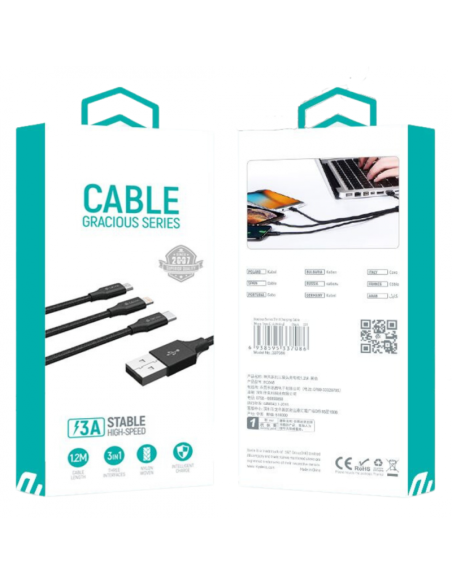 DEVIA CABLE GRACIOUS 3 en 1