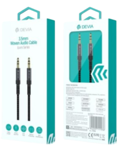 DEVIA CABLE IPURE JACK 3.5mm WOVEN 1M NEGRO 2