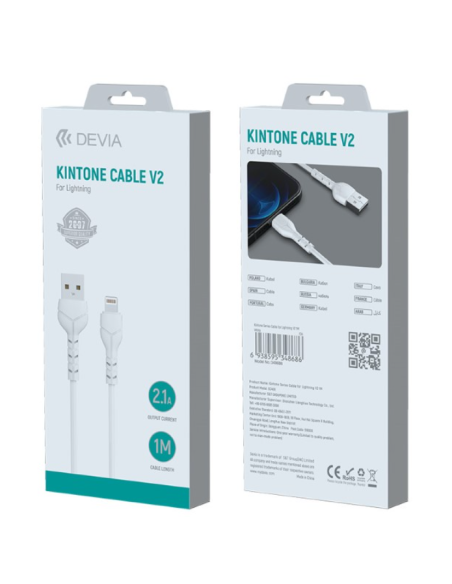 DEVIA CABLE KINTONE TIPO C - TIPO C 60w BLANCO