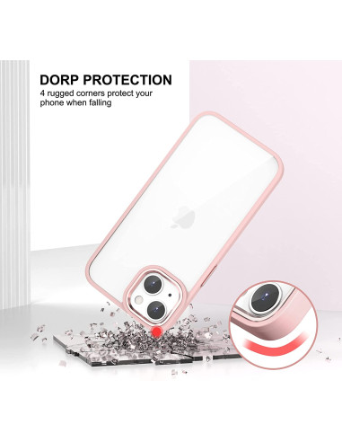 DEVIA CARCASA CRYSTAL IPHONE 14 PRO ROSA
