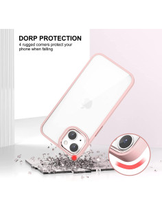 DEVIA CARCASA CRYSTAL IPHONE 14 ROSA 2