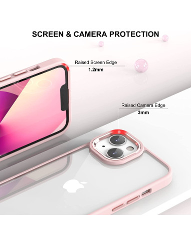 DEVIA CARCASA CRYSTAL IPHONE 14 ROSA