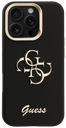 GUESS CARCASA GRAINED 4G CON SOPORTE DE CAMARA IPHONE 16 PRO MAX NEGRO