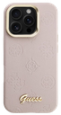 GUESS CARCASA GRAINED PEONY SOPORTE CAMARA IPHONE 16 PRO MAX ROSA