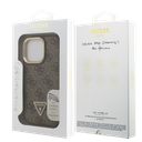 GUESS CARCASA MAGSAFE 4G TRIANGLE SOPORTE CAMARA IPHONE 16 PRO MAX MARRON