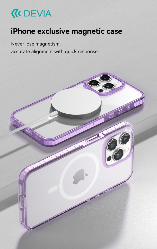 DEVIA CARCASA GUARDIAN MAGSAFE IPHONE 15 PLUS ROSA