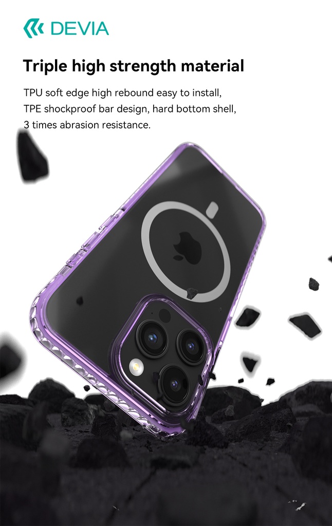 DEVIA CARCASA GUARDIAN MAGSAFE IPHONE 15 PRO MAX ROSA