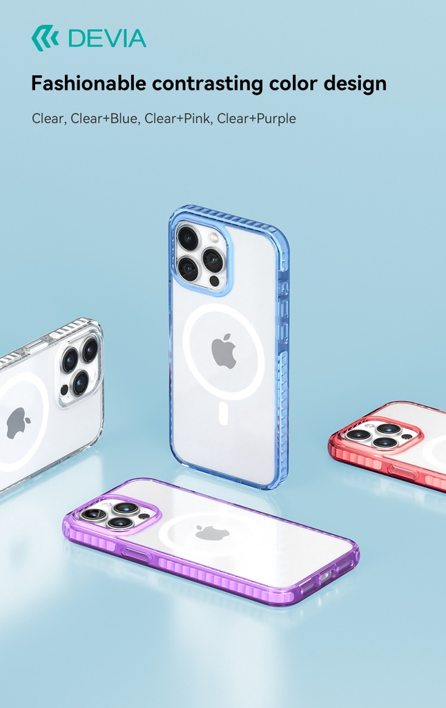 DEVIA CARCASA GUARDIAN MAGSAFE IPHONE 15 PRO ROSA