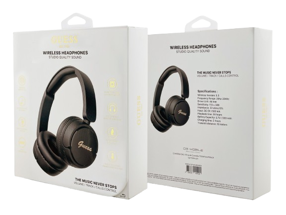 GUESS AURICULAR BLUETOOTH SCRIPT NEGRO