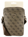 GUESS BANDOLERA 8" 4G TRIANGLE LOGO MARRON
