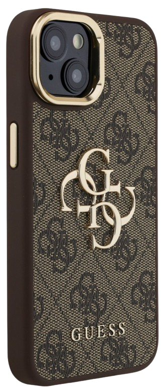 GUESS CARCASA 4G SOPORTE CAMARA IPHONE 13 MARRON