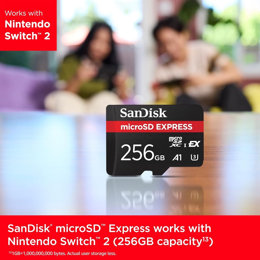 SANDISK TARJETA MICROSD EXPRESS 256GB / NINTENDO SWITCH 2