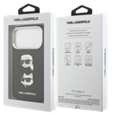 KARL LAGERFELD CARCASA GRAINED K&C HEADS IPHONE 17 PRO MAX NEGRO