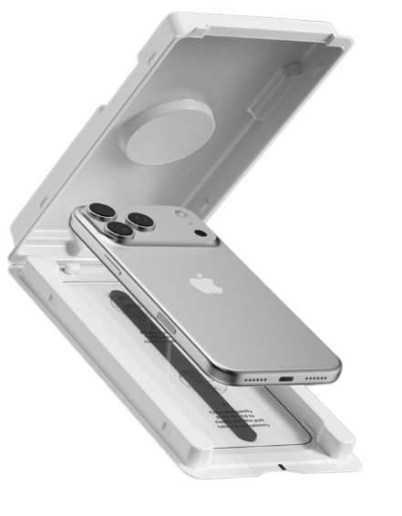 DEVIA CRISTAL TEMPLADO CON APLICADOR IPHONE 17