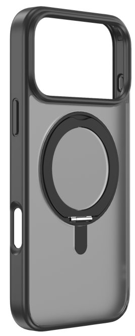 DEVIA CARCASA MAGSAFE CON SOPORTE ROTATORIO IPHONE 17 NEGRO