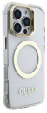 GUESS CARCASA MAGSAFE SOPORTE CAMARA IPHONE 16 PRO MAX DORADO