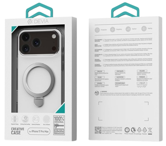 DEVIA CARCASA MAGSAFE CON SOPORTE IPHONE 17