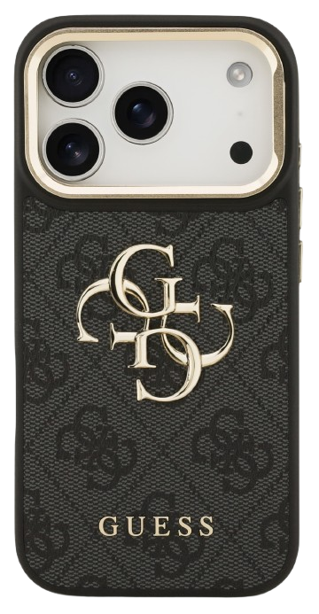 GUESS CARCASA 4G SOPORTE CAMARA IPHONE 17 PRO NEGRO