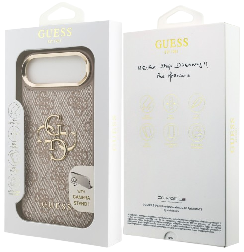 GUESS CARCASA 4G SOPORTE CAMARA IPHONE 17 AIR ROSA