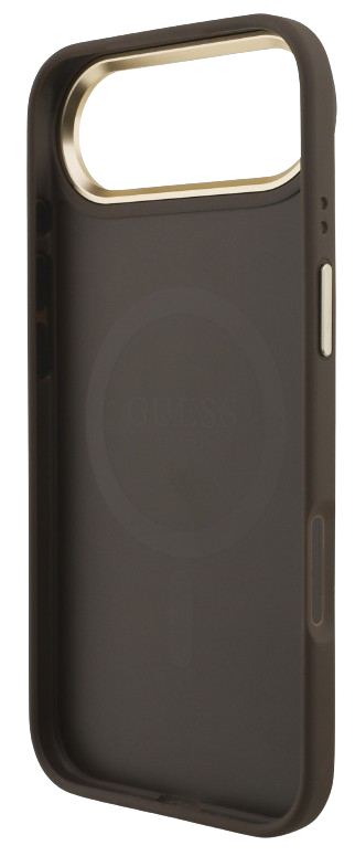 GUESS CARCASA MAGSAFE 4G STRASS IPHONE 17 PLUS MARRON
