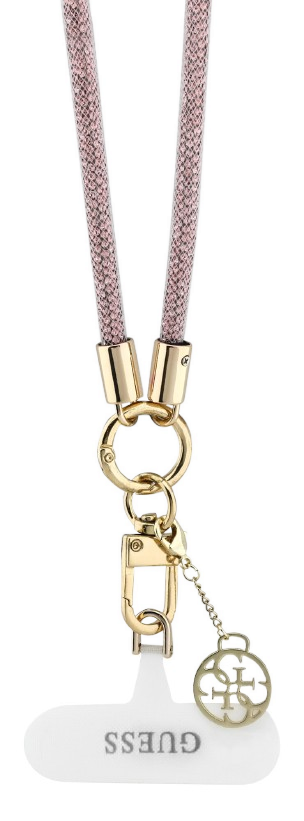 GUESS COLGANTE CHARM RHINESTONE ROSA