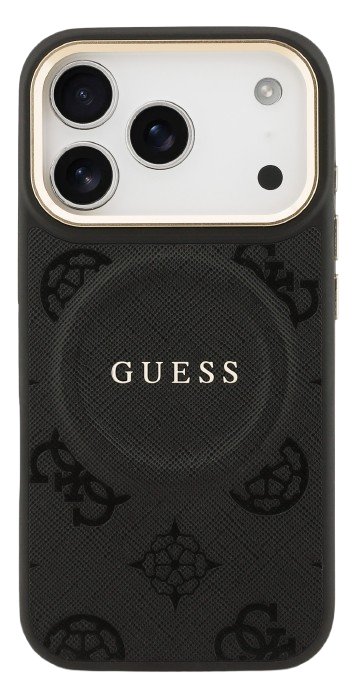 GUESS CARCASA MAGSAFE PEONY IPHONE 17 PRO MAX NEGRO