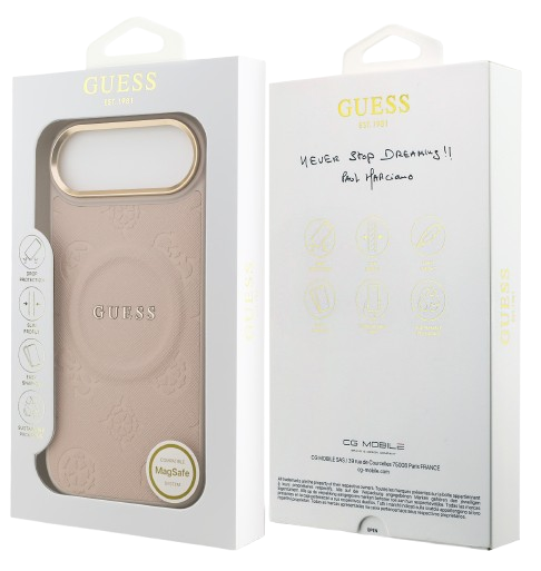 GUESS CARCASA MAGSAFE PEONY IPHONE 17 PLUS ROSA
