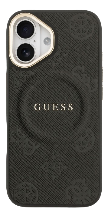 GUESS CARCASA MAGSAFE PEONY IPHONE 17 NEGRO