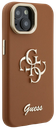 GUESS CARCASA GRAINED 4G SOPORTE CAMARA IPHONE 15 MARRON