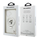 KARL LAGERFELD CARCASA MAGSAFE RINGSTAND IPHONE 17 BLANCO