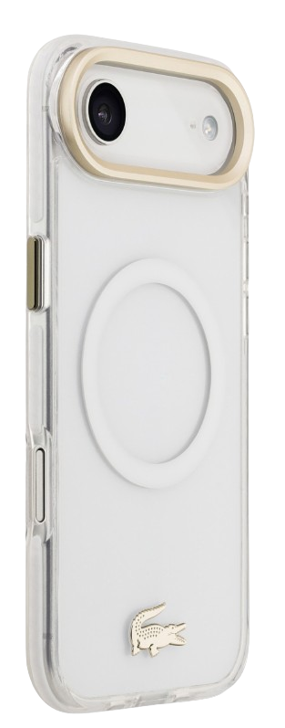 LACOSTE CARCASA MAGSAFE SHOCKPROOF IPHONE AIR DORADO/BLANCO