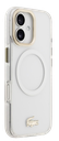 LACOSTE CARCASA MAGSAFE SHOCKPROOF IPHONE 17 DORADO/BLANCO