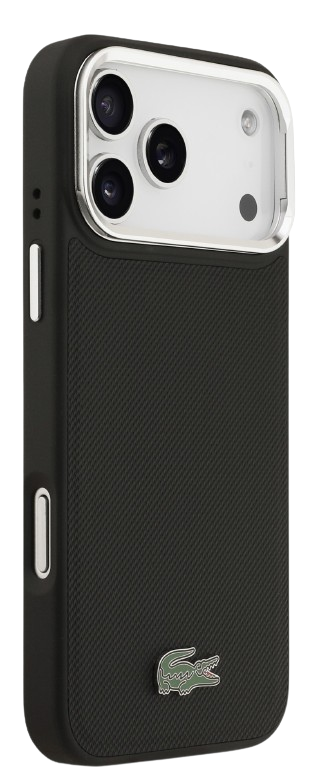 LACOSTE CARCASA MAGSAFE SOPORTE CAMARA IPHONE 17 PRO MAX NEGRO