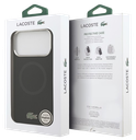 LACOSTE CARCASA MAGSAFE SILICONE CROC IPHONE 17 PRO MAX NEGRO