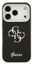 GUESS CARCASA GRAINED 4G SOPORTE CAMARA IPHONE 17 PRO NEGRO