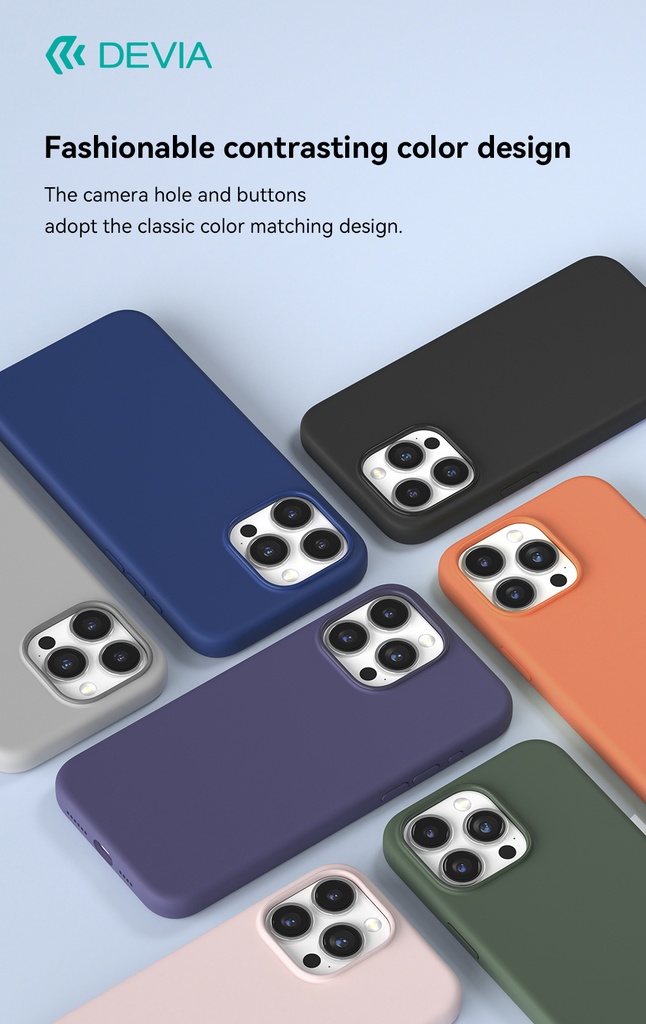 DEVIA CARCASA NATURE IPHONE 15 PRO  AZUL