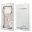 GUESS CARCASA GRAINED 4G SOPORTE CAMARA IPHONE 17 PRO ROSA