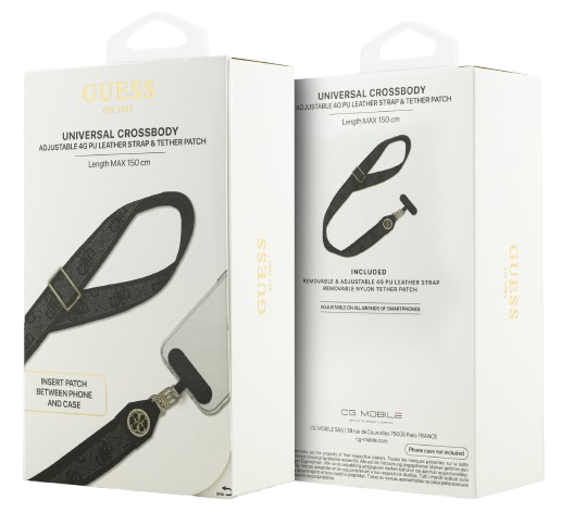 GUESS COLGANTE UNIVERSAL 4G STRASS NEGRO