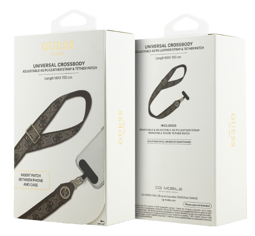 GUESS COLGANTE UNIVERSAL 4G STRASS MARRON