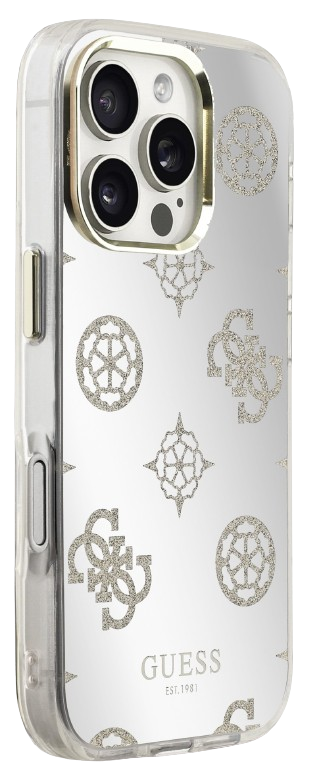 GUESS CARCASA MAGSAFE MIRROR GLITTER IPHONE 16 PRO MAX DORADO