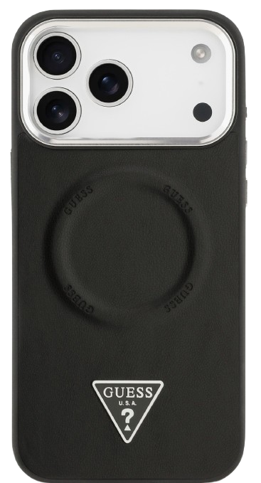 GUESS CARCASA MAGSAFE TRIANGLE IPHONE 17 PRO MAX NEGRO