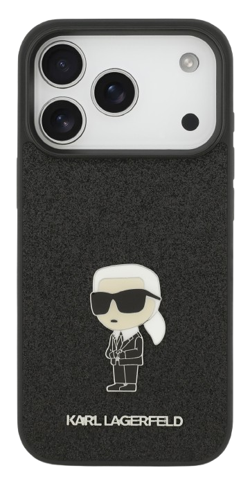KARL LAGERFELD CARCASA IKONIK GLITTER PIN IPHONE 17 PRO