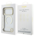 GUESS CARCASA MAGSAFE SOPORTE CAMARA IPHONE 17 PRO MAX DORADO