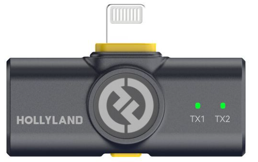 HOLLYLAND MICROFONO INALAMBRICO LARK M2 COMBO / ESTUCHE CARGA / GRIS ESPACIAL