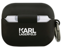 KARL LAGERFELD FUNDA SILICONA NFT 3D AIRPODS PRO 3 NEGRO